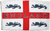 Flagge ENGLAND 4 LIONS