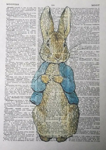 Wörterbuchdruck 'Peter Rabbit'