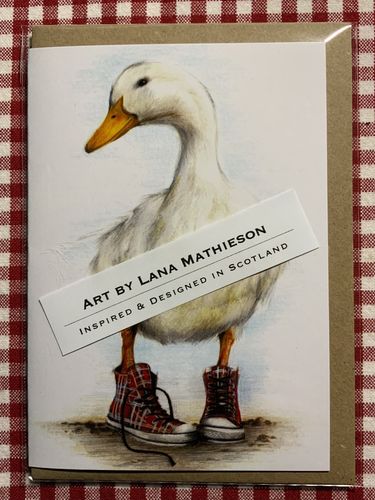 Lana Mathieson Grusskarte ‘Duck in Chucks’